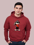 Mickey mouse Printed Maroon colour hoodie{sweatshirt}