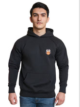 Men Printed Black Colour Hoodie