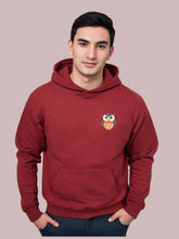 Men Printed Maroon colour hoodie{sweatshirt}