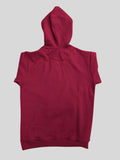 Men Printed Maroon colour hoodie{sweatshirt}